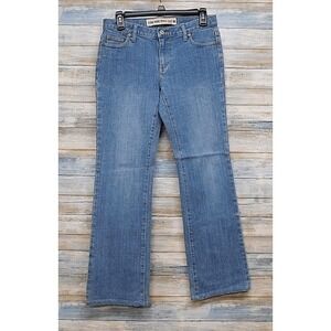 GAP Low Rise Boot Cut Jeans Womens 4R Medium Wash Blue Stretch Denim Y2K